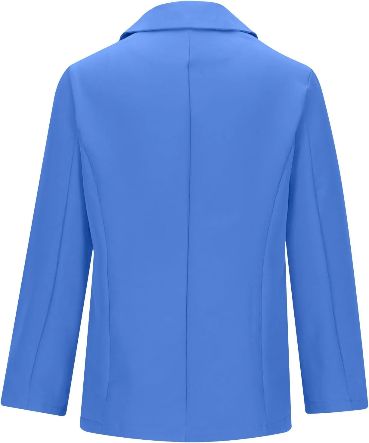 2024 Fall Blazers for Women Business Open Front Blazer Coat Casual Solid Lapel Buttonless Blazer Jacket with Pocket
