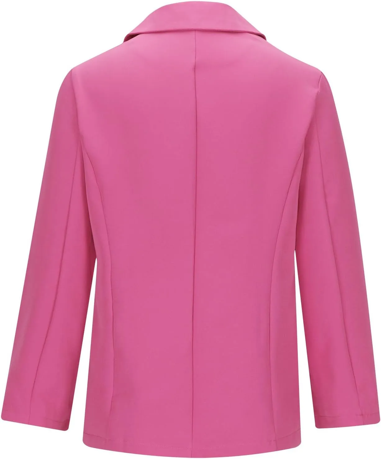 2024 Fall Blazers for Women Business Open Front Blazer Coat Casual Solid Lapel Buttonless Blazer Jacket with Pocket