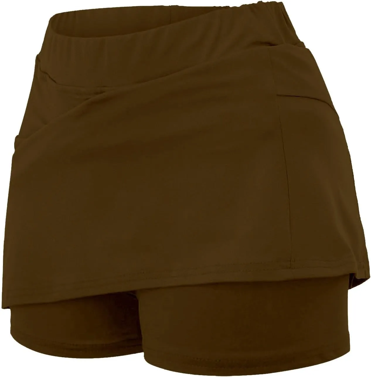 aihihe Golf Skirts for Women Tummy Control Long Womens Biker Shorts with Pockets Running Shorts Men 5 inch