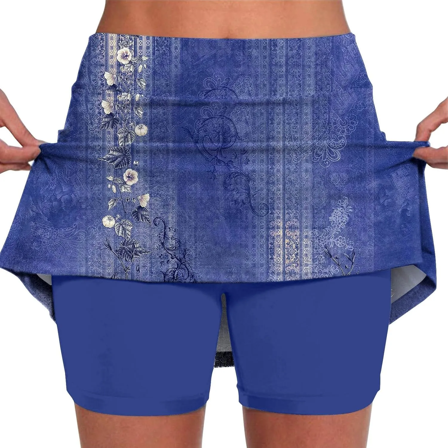 aihihe Golf Skirts for Women with Shorts Longer Shorts for Women Gym Bike Shorts Women Tummy Control Pockets