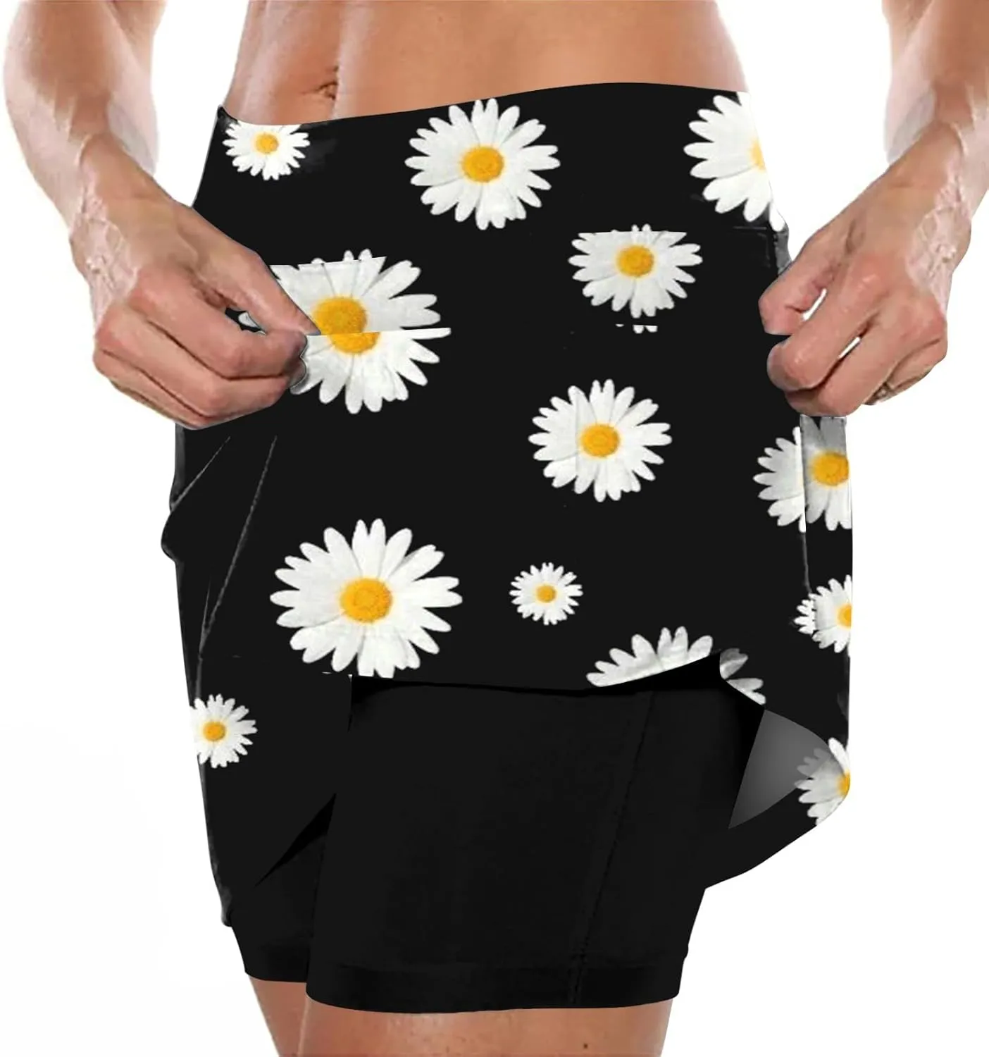 aihihe Skirts for Women Work 2024 Plus Size Shorts for Men 4x-5x Womens Shorts Plus Size Black