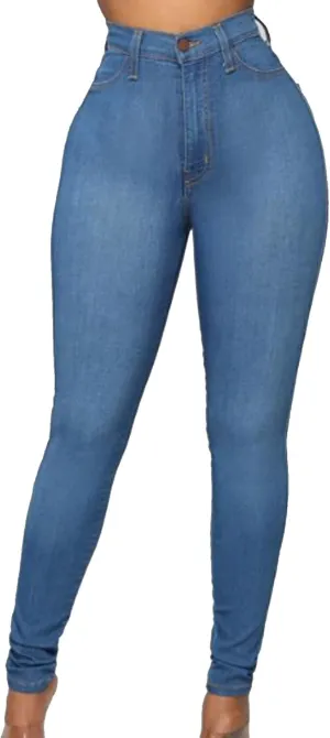 Akapi Jeans Mujer, Akapi Curvy Jeans, Classic High Waist Butt Lift Stretch Slim Fit Denim Pants for Women