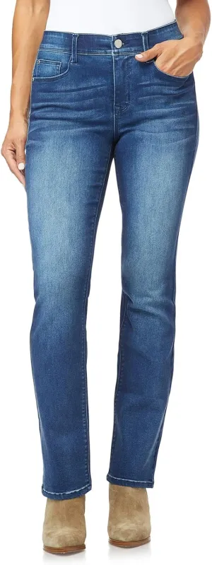 Angels Forever Young 360 Sculpt Bootcut Jeans for Women Figure Enhancing Stretch Denim, Orchard, 18 Plus