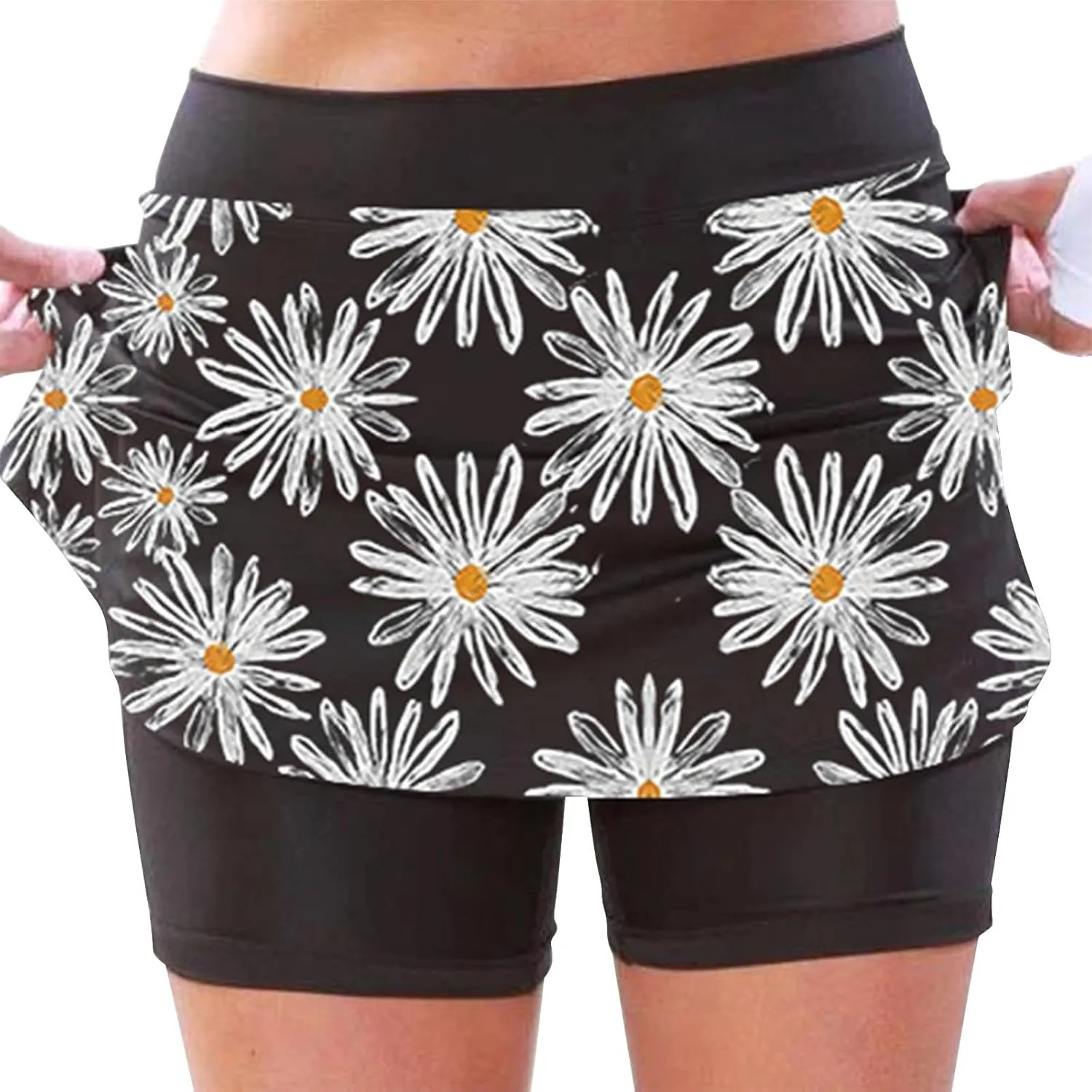 Athletic Skorts for Women with Pockets Summer Tennis Mini Skirts Lightweight High Waisted Elastic Golf Yoga Shorts