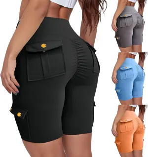 Biker Shorts for Women High Waist Tummy Control Butt Lifting Shorts Gym Workout Bermuda Cargo Shorts