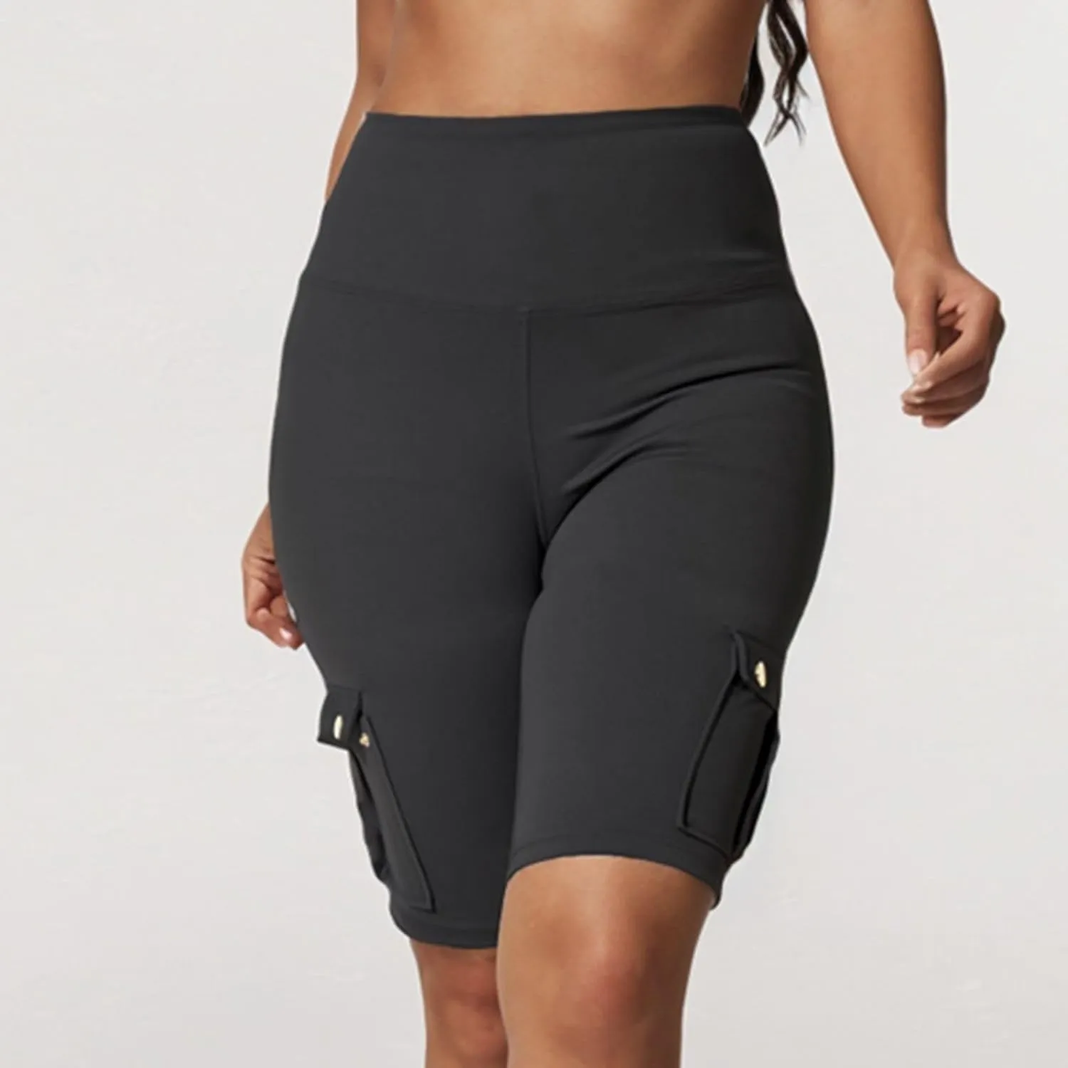 Biker Shorts for Women High Waist Tummy Control Butt Lifting Shorts Gym Workout Bermuda Cargo Shorts