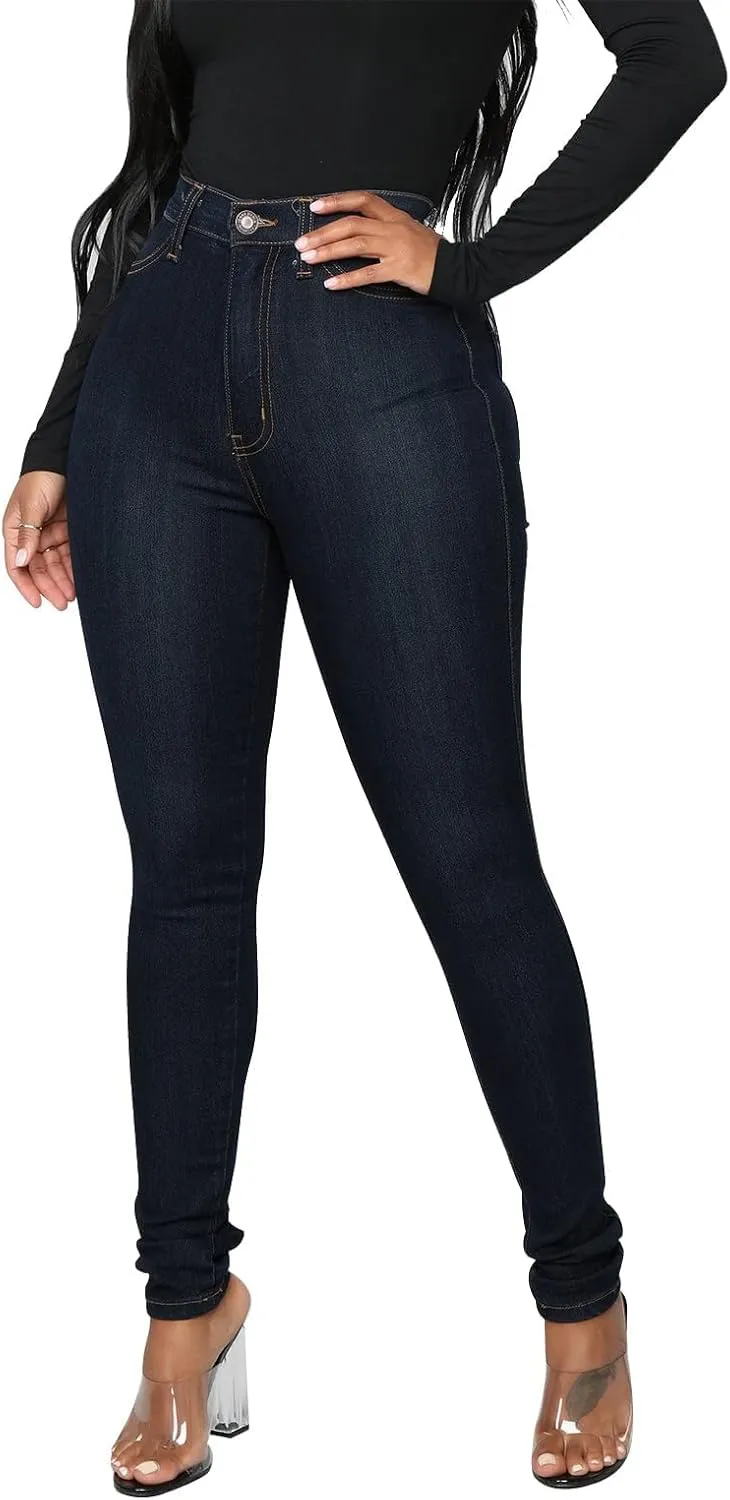 BISUAL Womens High Waisted Butt Lifting Jeans Distressed Stretch Skinny Sexy Colombian Jeans for Women