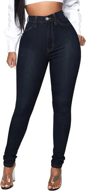 BISUAL Womens High Waisted Butt Lifting Jeans Distressed Stretch Skinny Sexy Colombian Jeans for Women