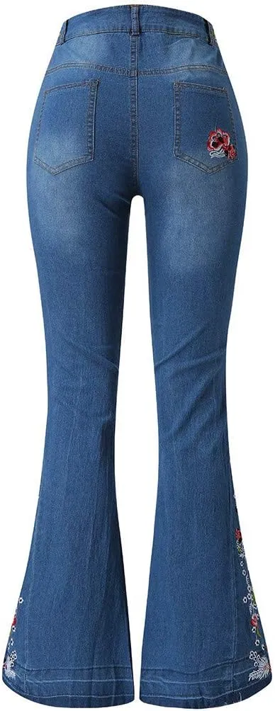 Black Flare Jeans, Women's Totally Shaping Curvy Strethy Bootcut Flare Denin Jeans