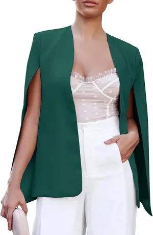 Blazer Dress for Women Long Sleeve Open Front Solid Color Blazer Jacket Lightweight Work Office Suit