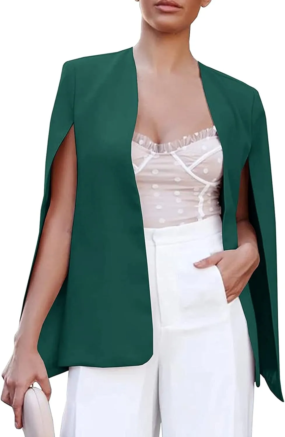 Blazer Dress for Women Long Sleeve Open Front Solid Color Blazer Jacket Lightweight Work Office Suit