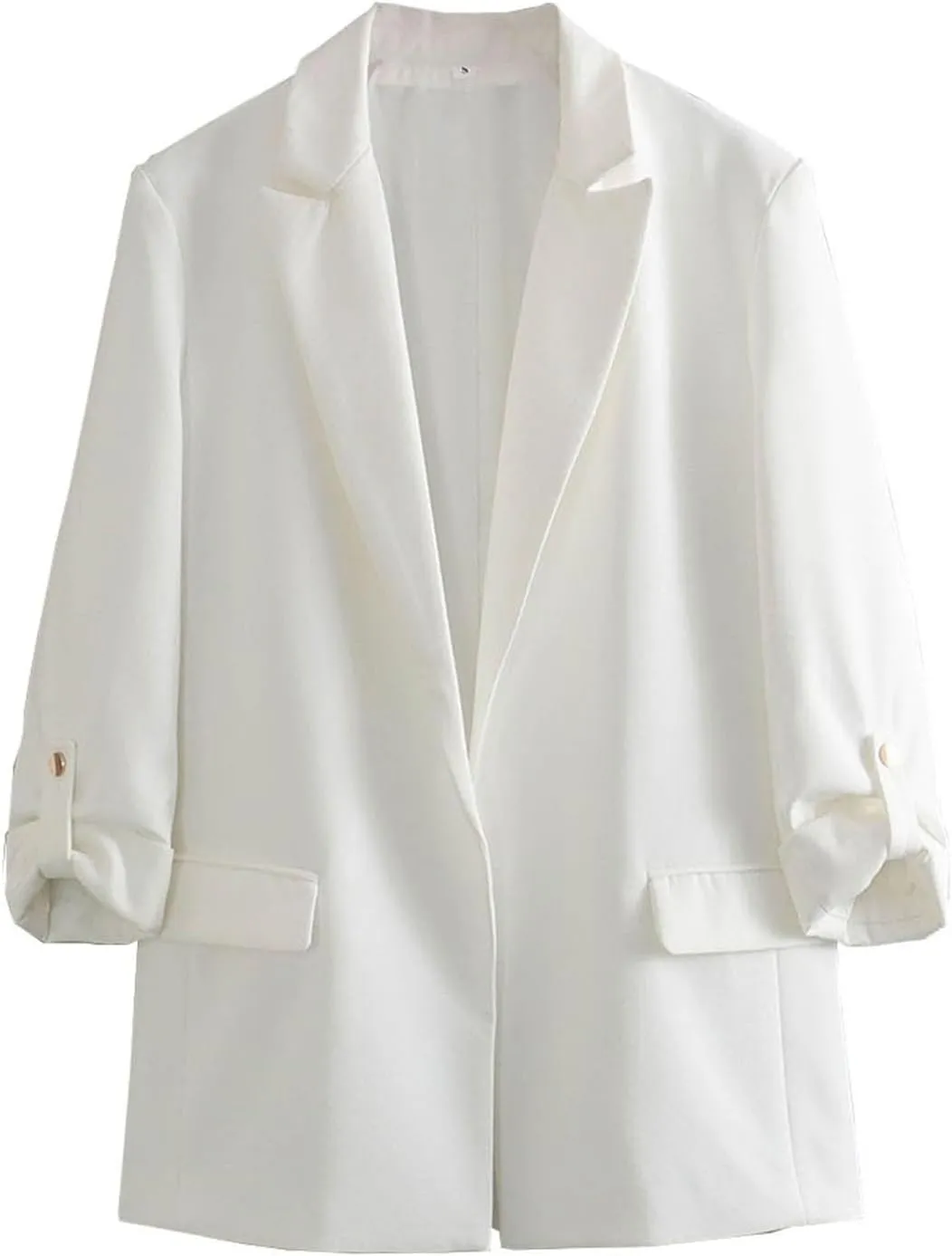 Blazer for Women Business Suit Jacket Casual Blazers Rolled Long Sleeve Work Office Blazers Fall Fashion 2024