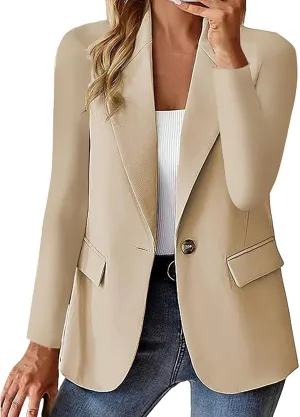 Blazers for Women 2024 Trendy Long Sleeve Open Front Cardigan Business Casual Jackets Work Suit Fall Fashion Blazer