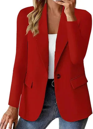 Blazers for Women 2024 Trendy Long Sleeve Open Front Cardigan Business Casual Jackets Work Suit Fall Fashion Blazer