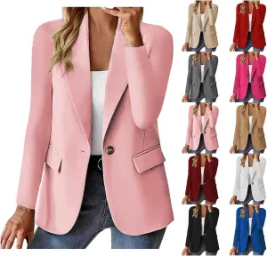 Blazers for Women 2024 Trendy Long Sleeve Open Front Cardigan Business Casual Jackets Work Suit Fall Fashion Blazer