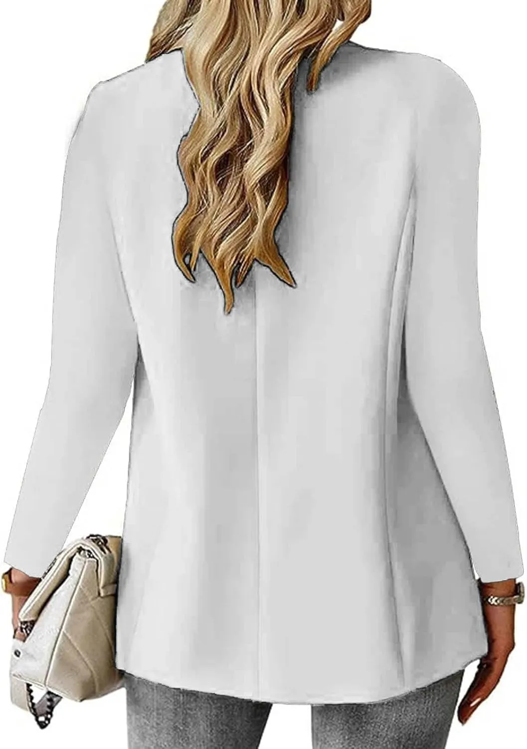 Blazers for Women 2024 Trendy Long Sleeve Open Front Cardigan Business Casual Jackets Work Suit Fall Fashion Blazer
