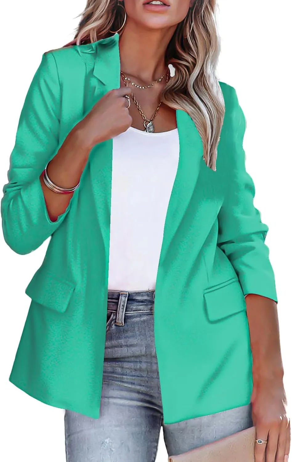 Blazers for Women Business Casual Long Sleeve Jackets Work Casual Office Blazer Suit Lightweight Elegant Jacket