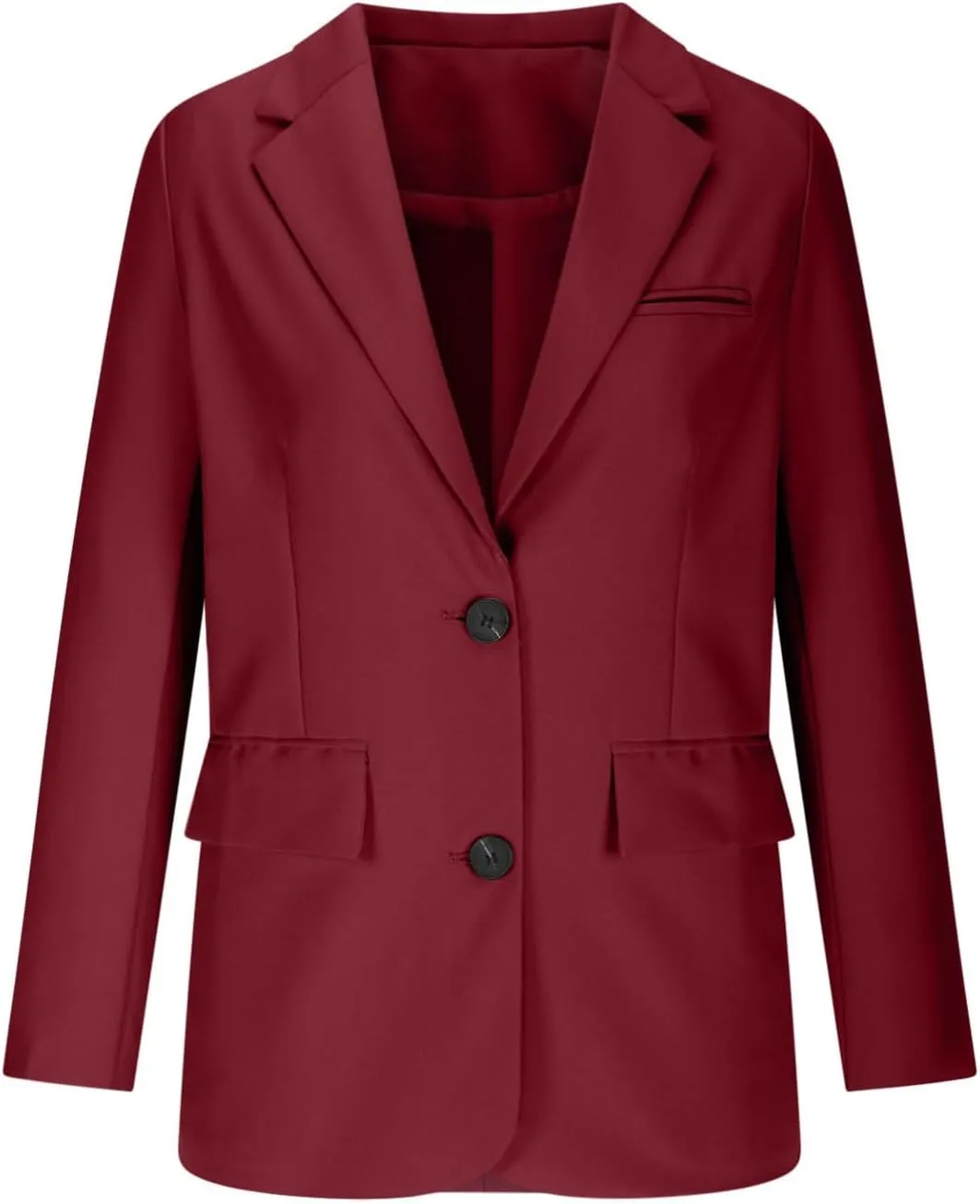 Blazers for Women Dressy Casual Open Front Long Sleeve Work Office Suit Jackets Elegant Button Lapel Business Blazer