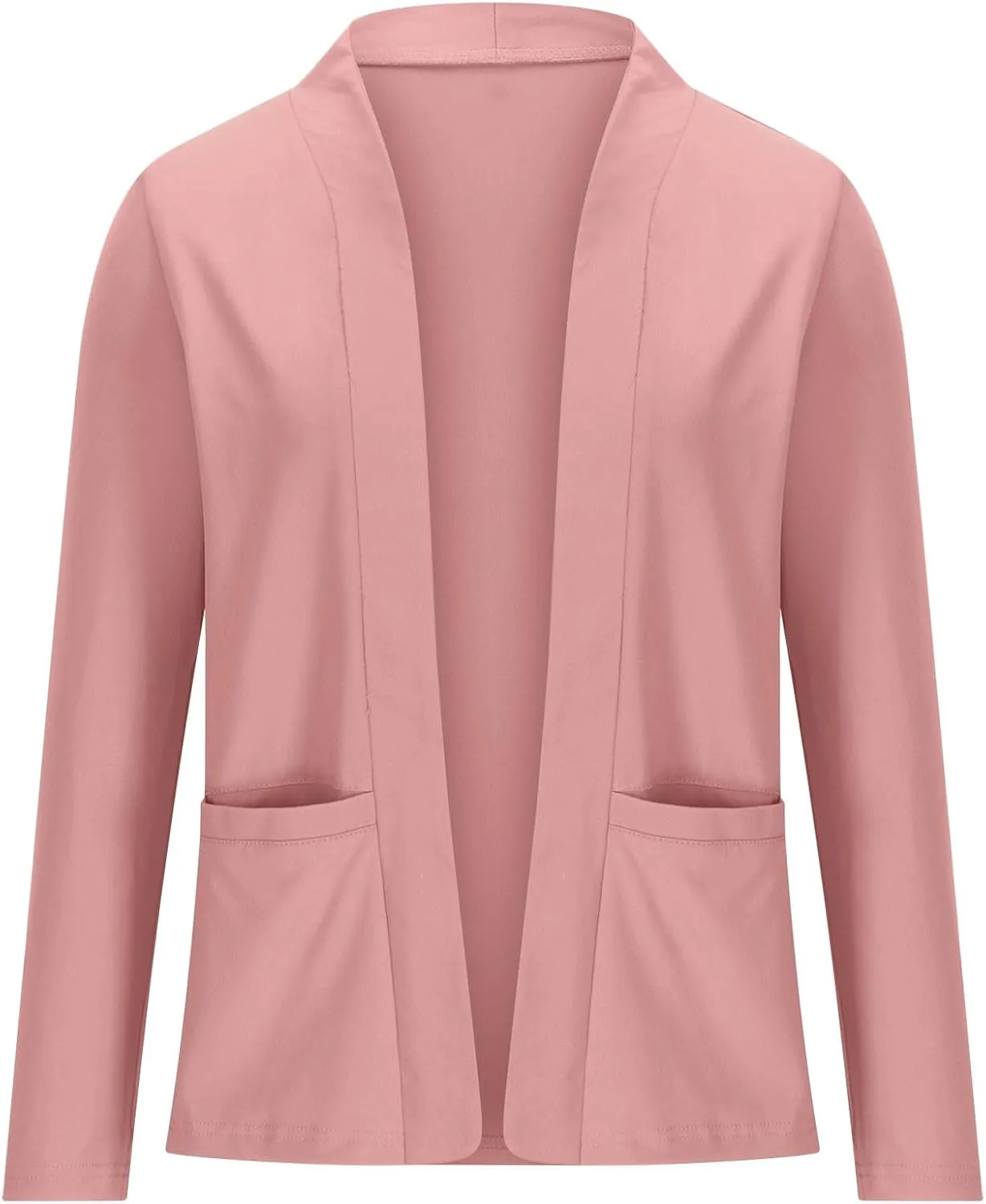 Blazers for Women Open Front Long Sleeve Slim Fit Short Blazer Work Office Suit Jackets Business Casual Outfits