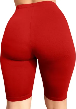 BORIFLORS Women's Athletic Workout High Waist Gym Biker Shorts