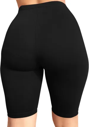 BORIFLORS Women's Athletic Workout High Waist Gym Biker Shorts