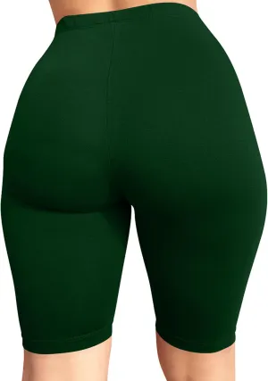BORIFLORS Women's Athletic Workout High Waist Gym Biker Shorts