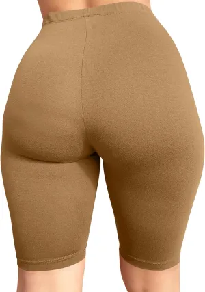 BORIFLORS Women's Athletic Workout High Waist Gym Biker Shorts