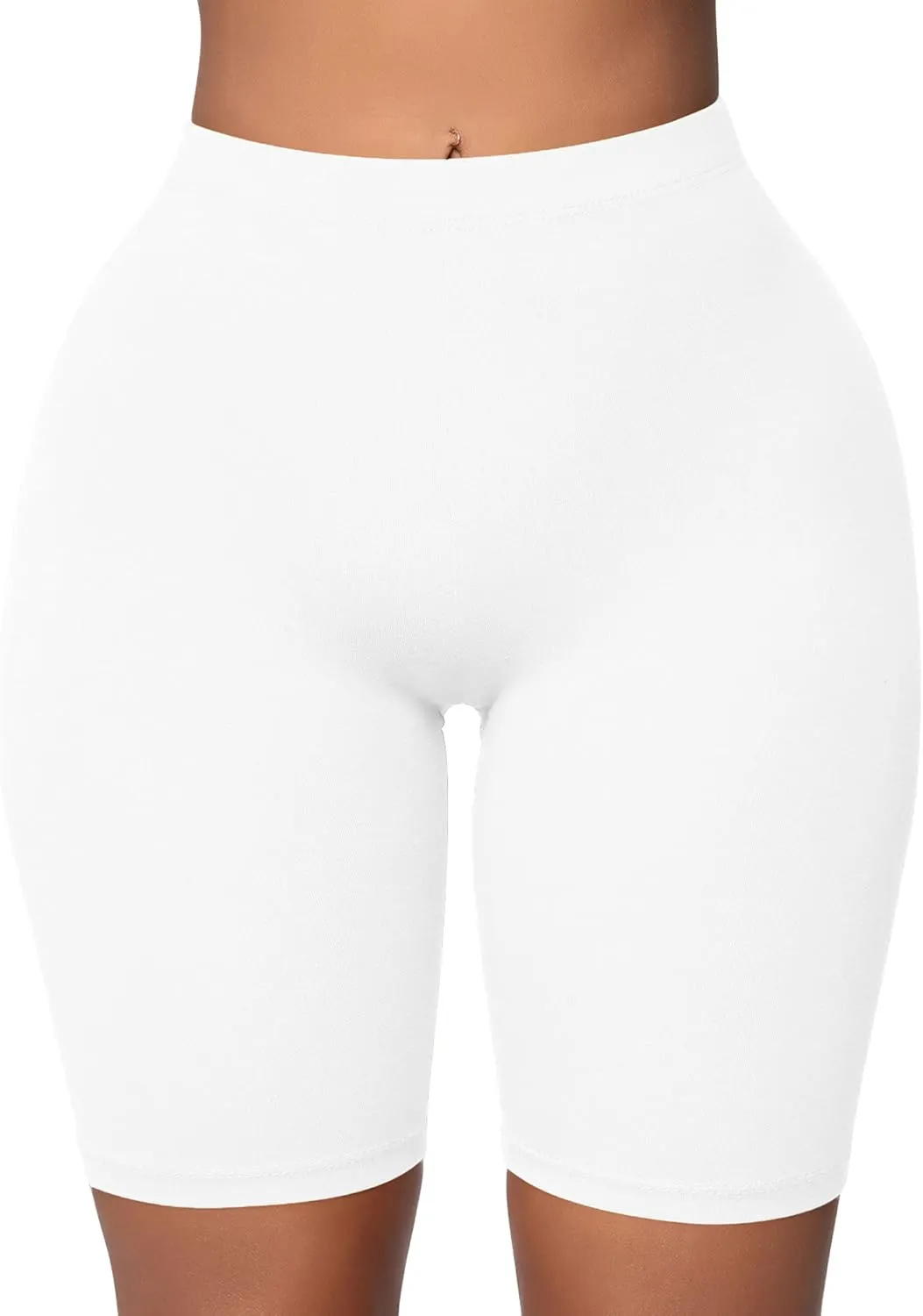 BORIFLORS Women's Athletic Workout High Waist Gym Biker Shorts