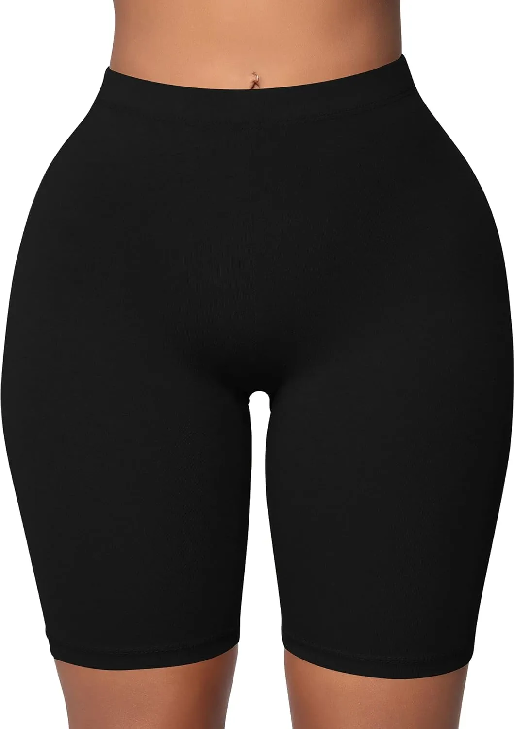 BORIFLORS Women's Athletic Workout High Waist Gym Biker Shorts