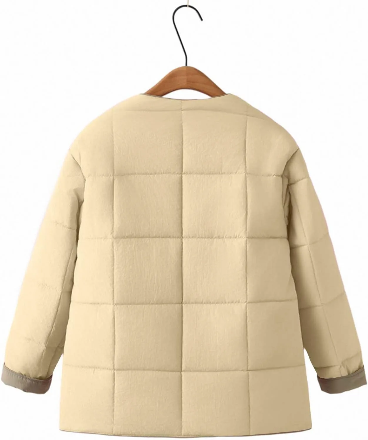 Borniu Fall Winter Jackets for Women 2024 Warm Quilted Jackets Lightweight Casual Puffer Jacket Down Coat Outerwear