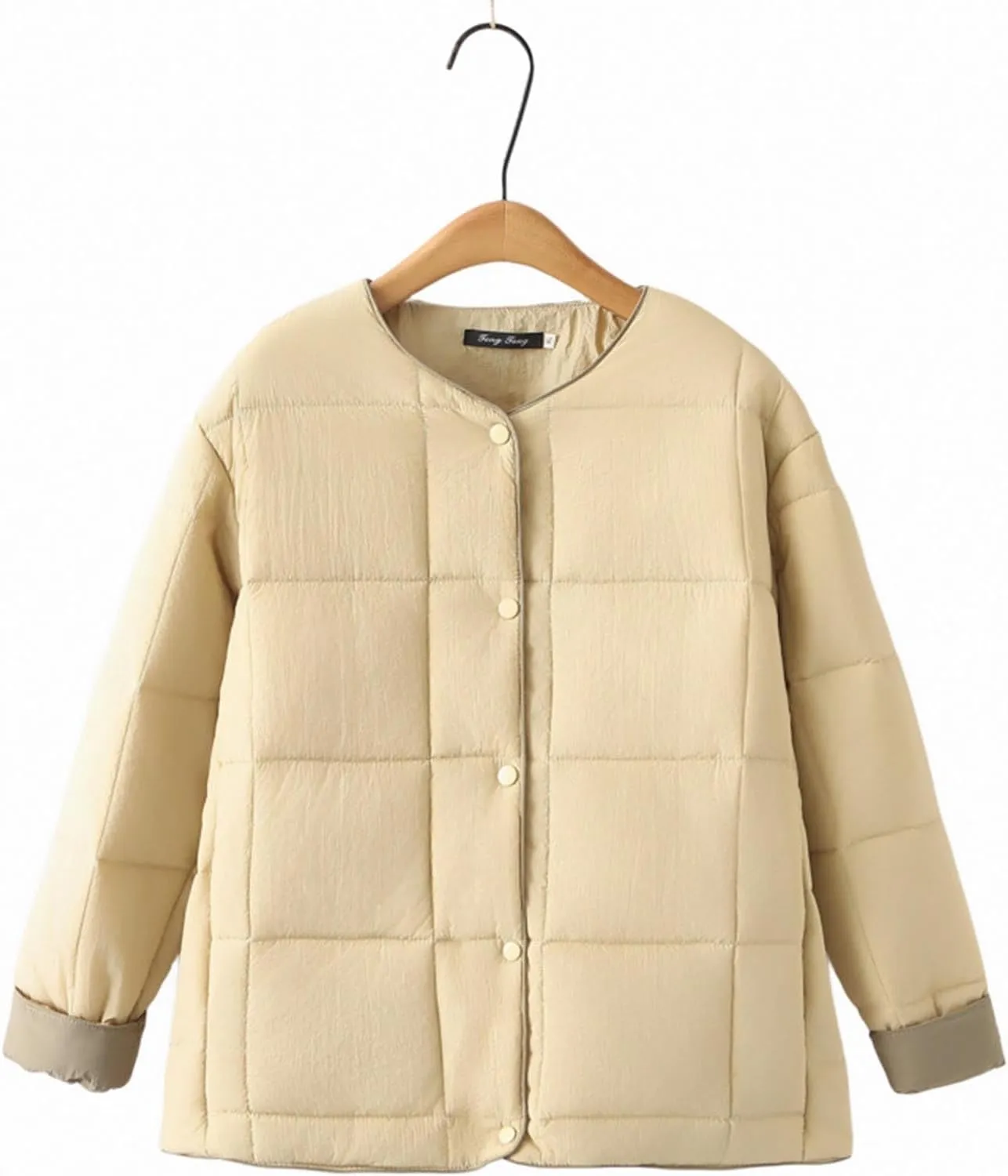 Borniu Fall Winter Jackets for Women 2024 Warm Quilted Jackets Lightweight Casual Puffer Jacket Down Coat Outerwear