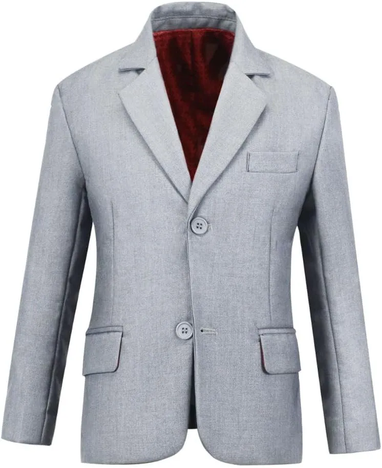 Boys Blazers Slim Fit Suit Jacket Kids Formal Tuxedo Blazer Outfit for Party School
