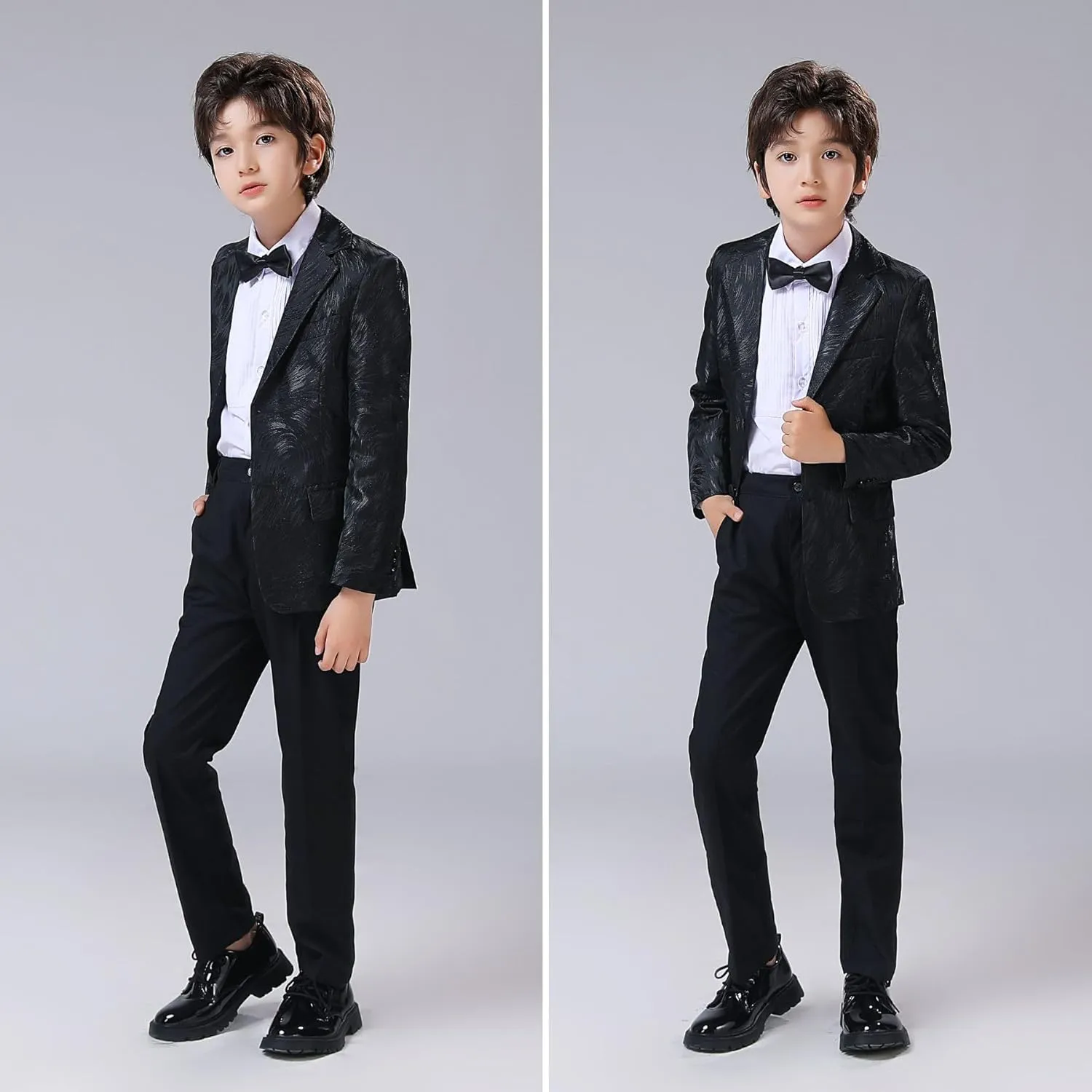 Boys Blazers Slim Fit Suit Jacket Kids Formal Tuxedo Blazer Outfit for Party School
