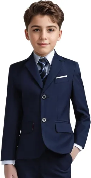 Boys Blazers Slim Fit Suit Jacket Kids Formal Tuxedo Blazer Outfit for Party School