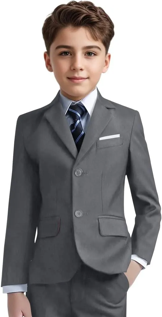 Boys Blazers Slim Fit Suit Jacket Kids Formal Tuxedo Blazer Outfit for Party School
