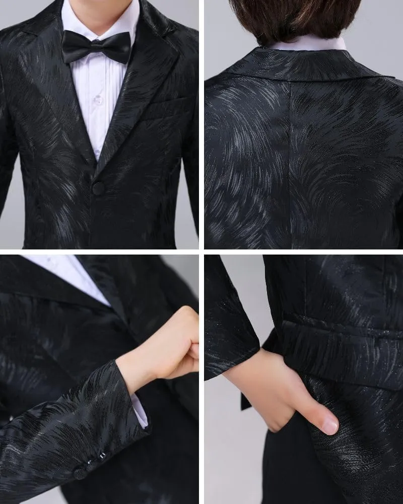 Boys Blazers Slim Fit Suit Jacket Kids Formal Tuxedo Blazer Outfit for Party School