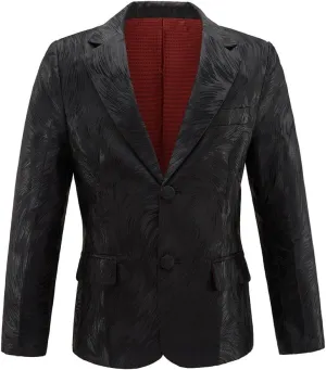 Boys Blazers Slim Fit Suit Jacket Kids Formal Tuxedo Blazer Outfit for Party School