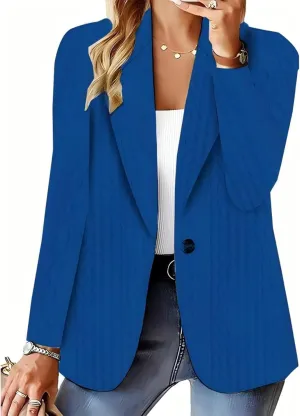 Business Casual Blazer for Women Summer Lightweight Jackets Open Front Long Sleeve Suit Jacket Slim Fit Outwear