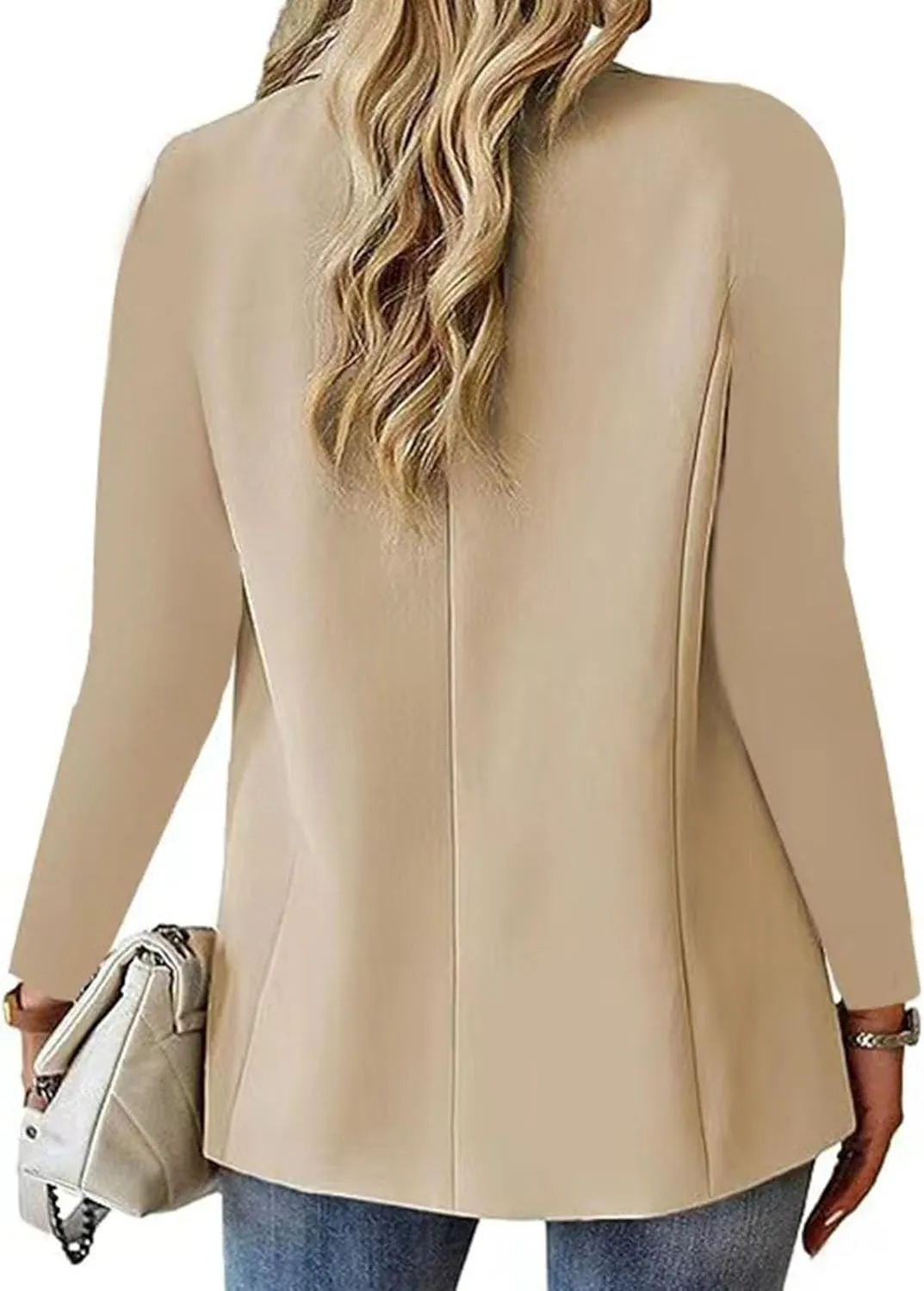 Casual Blazers for Women Open Front Business Work Office Suit Jackets Loose Fit Lightweight Spring Summer Cardigan