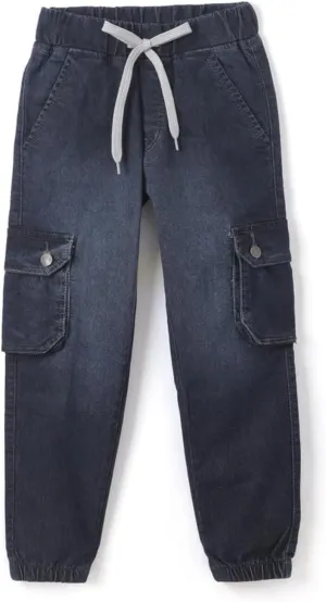 chopper club Boys Denim Cargo Joggers Slim Fit Boys Jeans 3x1 Stretchable Denim Fabric 6 Pockets Cargo Jeans