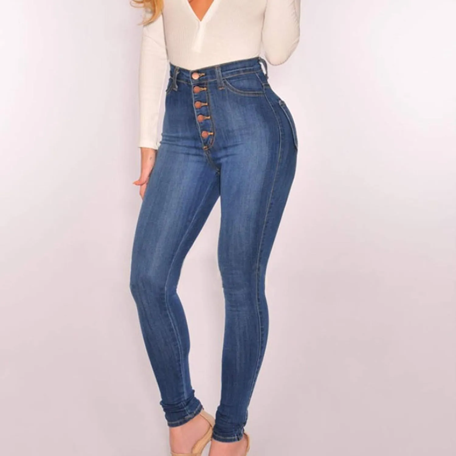 Colored Jeans for Women Womens Jeans Trendy Black Jeans Womens Stretchy Beige Pants High Waisted Skinny Jeans