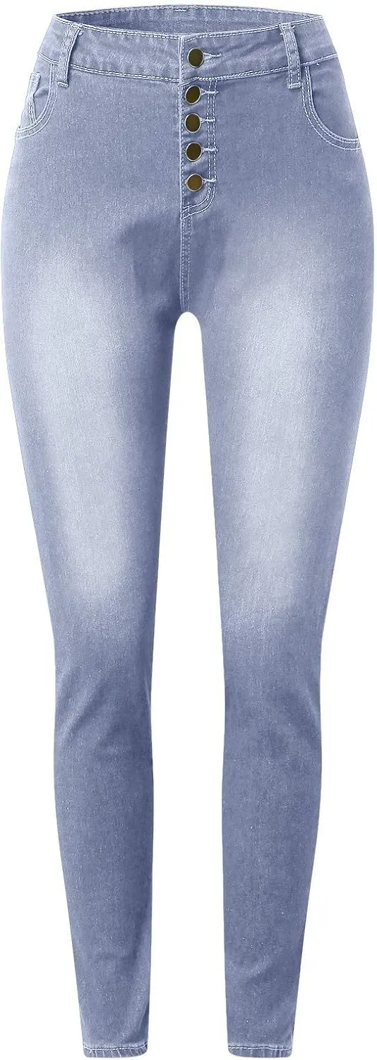 Colored Jeans for Women Womens Jeans Trendy Black Jeans Womens Stretchy Beige Pants High Waisted Skinny Jeans