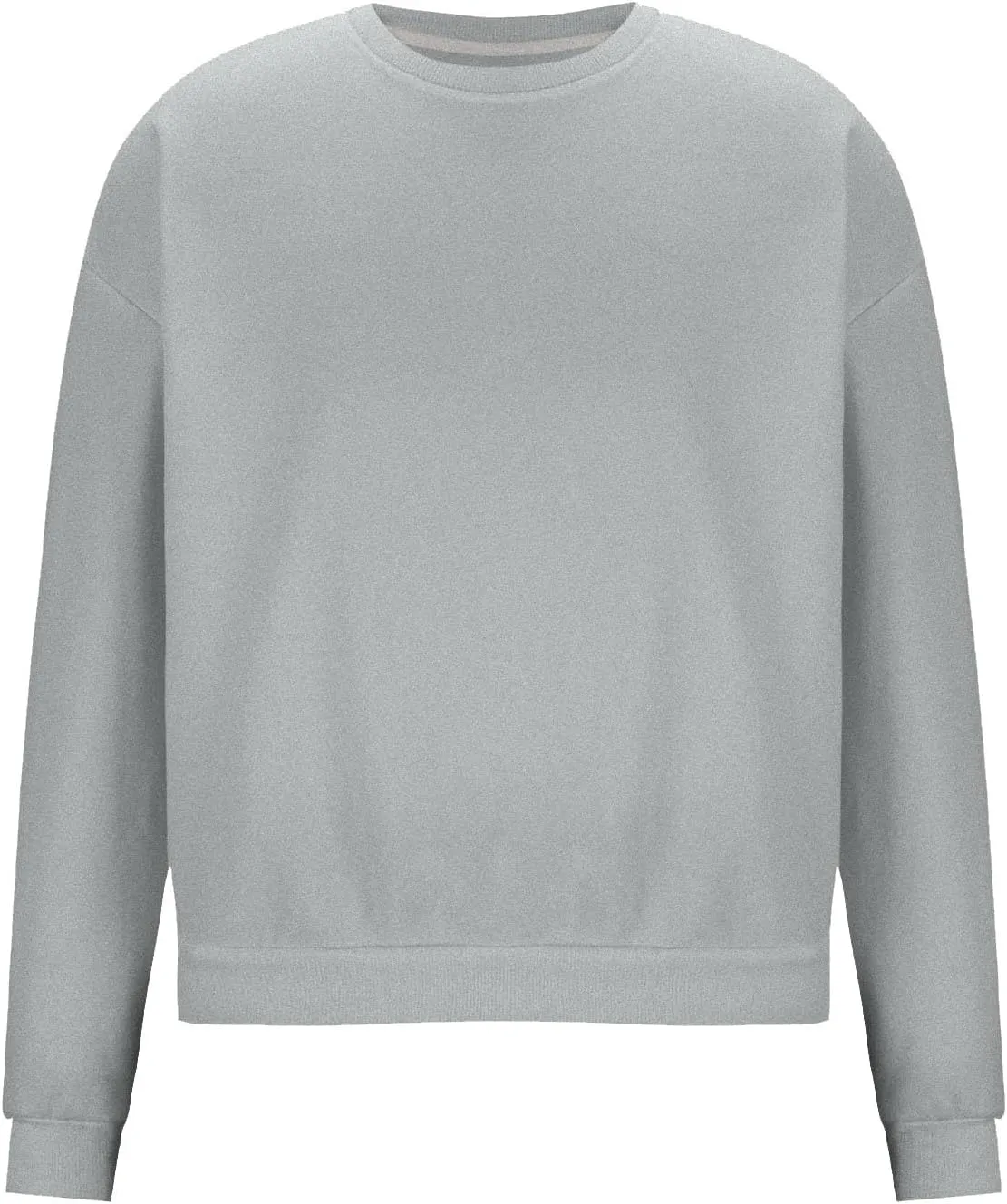 Crewneck Sweatshirts Men Casual Basic Solid Pullover Shirt Comfy Fit Long Sleeve Blouse Sports Athletic Workout Tops