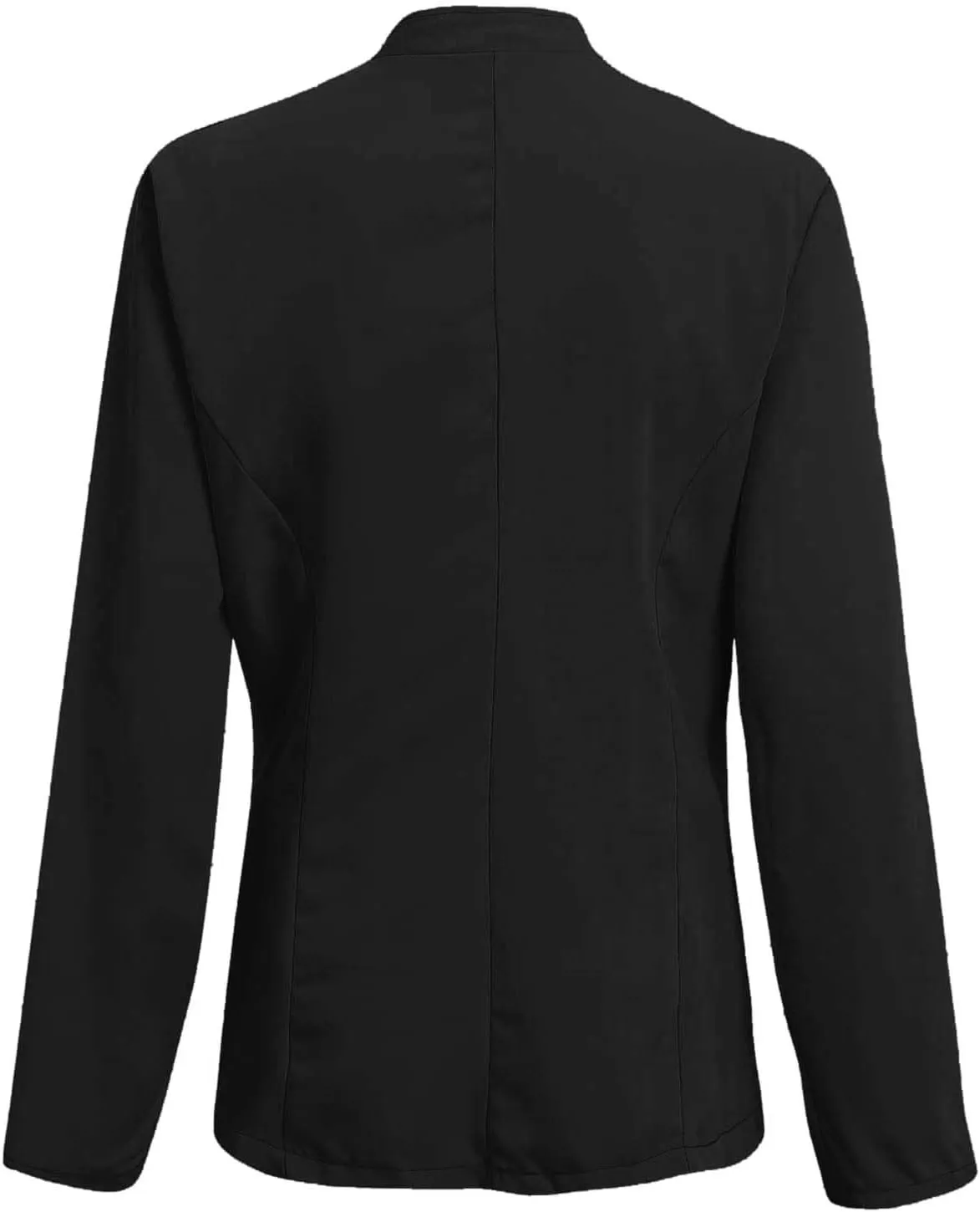 Crop Blazer for Women Mock Neck Button Jacket Open Front Cardigan Blouse Tops Business Casual Suit Coats
