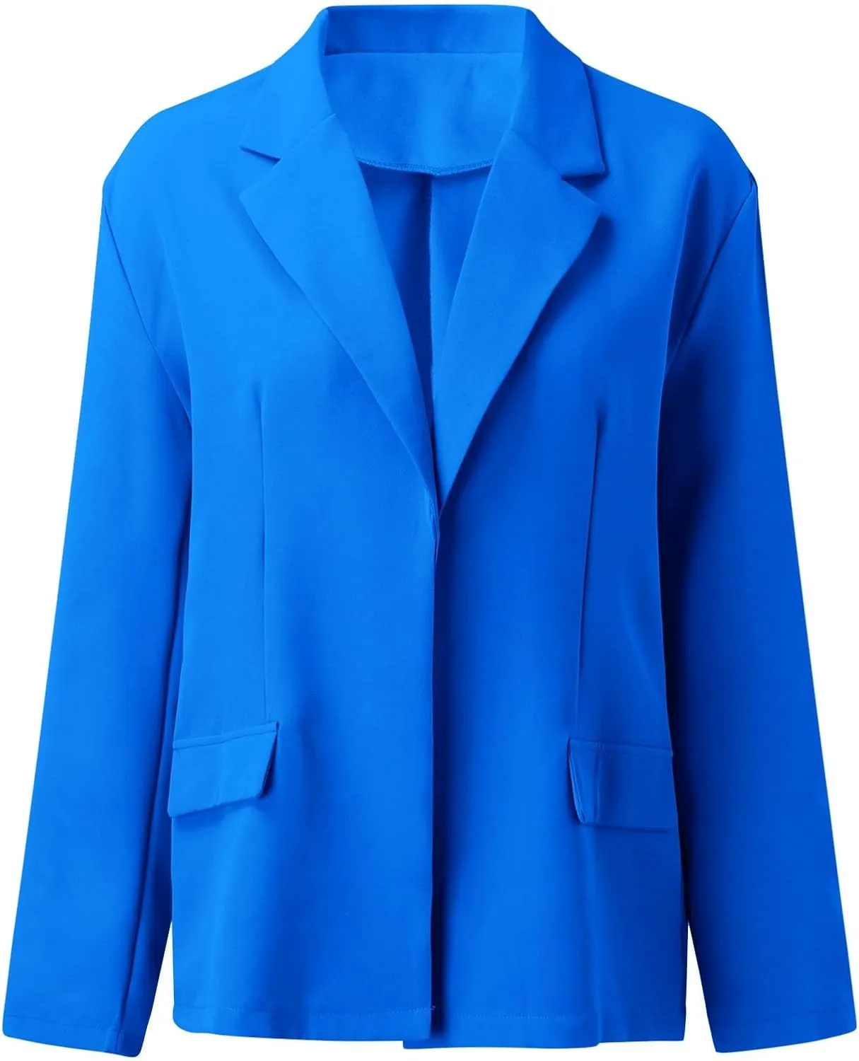 Cropped Blazers for Women Long Sleeve Open Front Fall Casual Jacket Cardigan Plus Size Comfy Office Work Business