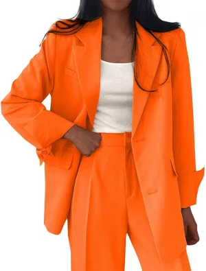 Cropped Suit Jacket Women Tweed Women Blazers Long Sleeve Causal Winter Coat Loose Fit With Pockets Blazers