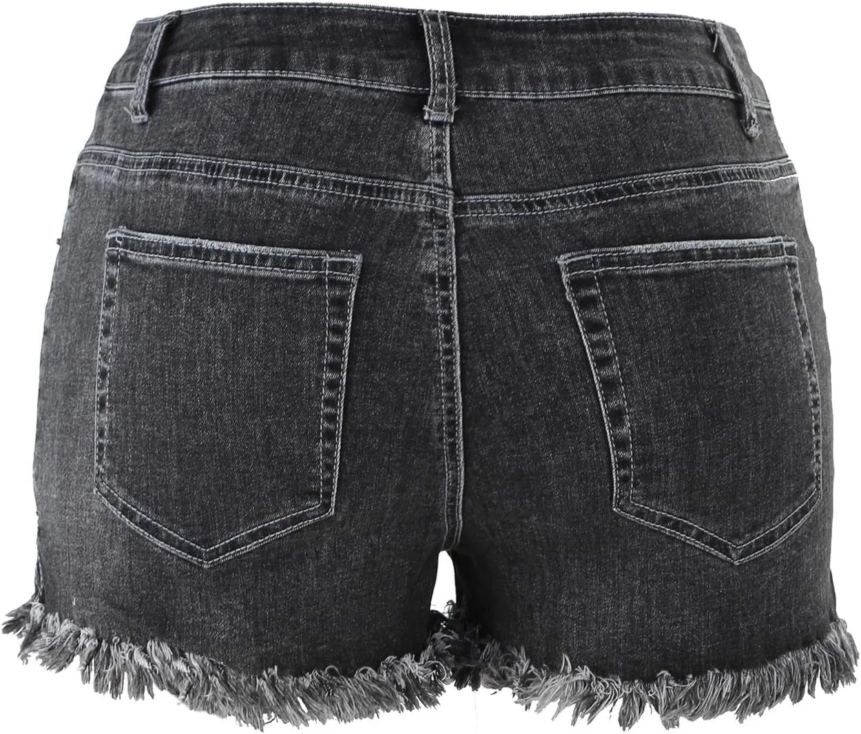 DCUTERQ Denim Shorts for Women Casual Summer High Waisted Short Pants with Pockets