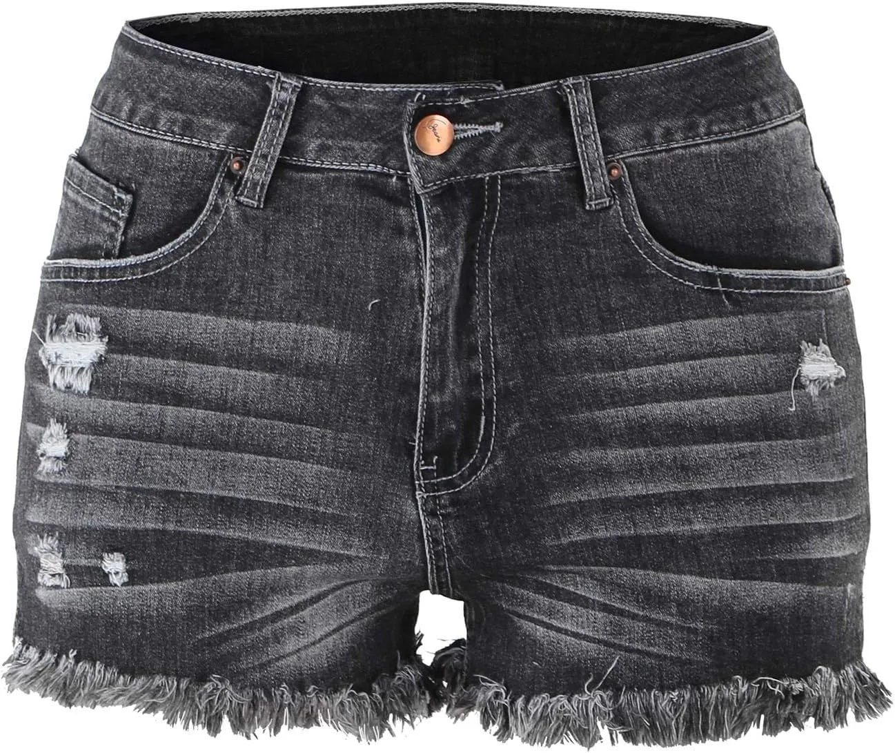 DCUTERQ Denim Shorts for Women Casual Summer High Waisted Short Pants with Pockets