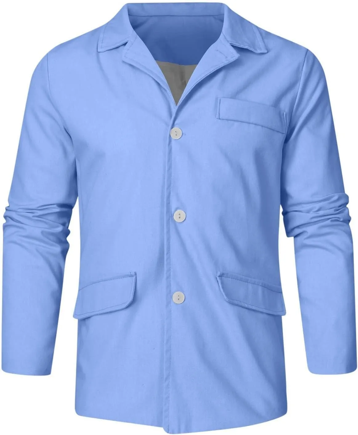 evzosrz Mens Casual Suit Blazer Jackets Slim Fit Lightweight Tailored Blazer Linen Cotton Blazer Jackets Fall Sports Coats
