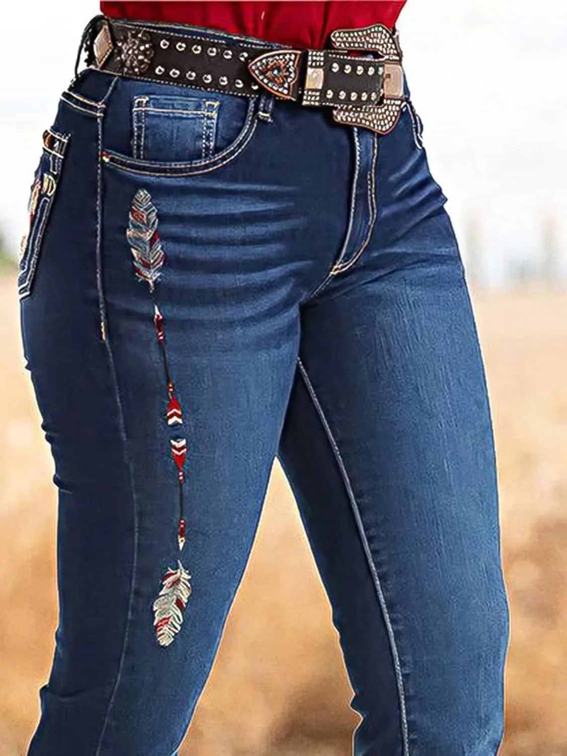 Flamingals Boot Cut Jeans for Women Trendy Tummy Control High Waist Jean Flare Jeans Skinny Denim Pants